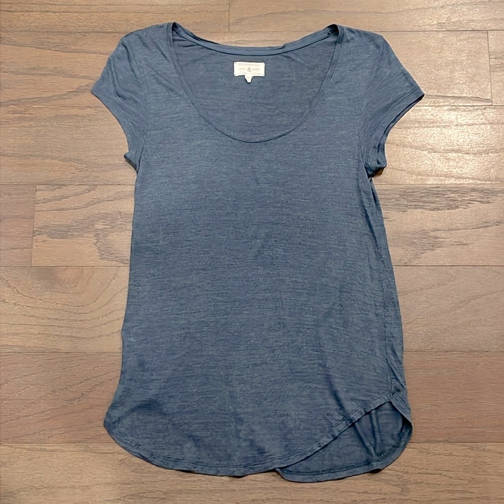 Lou and Grey Blue Tee - Size XS
